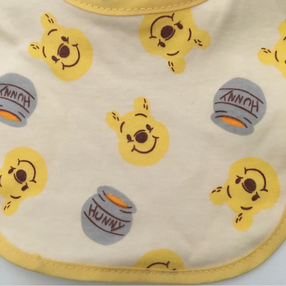 NEW 7 Bibs Winnie the Pooh Bear Theme Variety Pack | Disney Baby